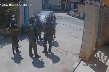 Archive photo of Israeli forces at Kalandia Training Centre on July 27, 2026. (© July 2026 UNRWA Photo)