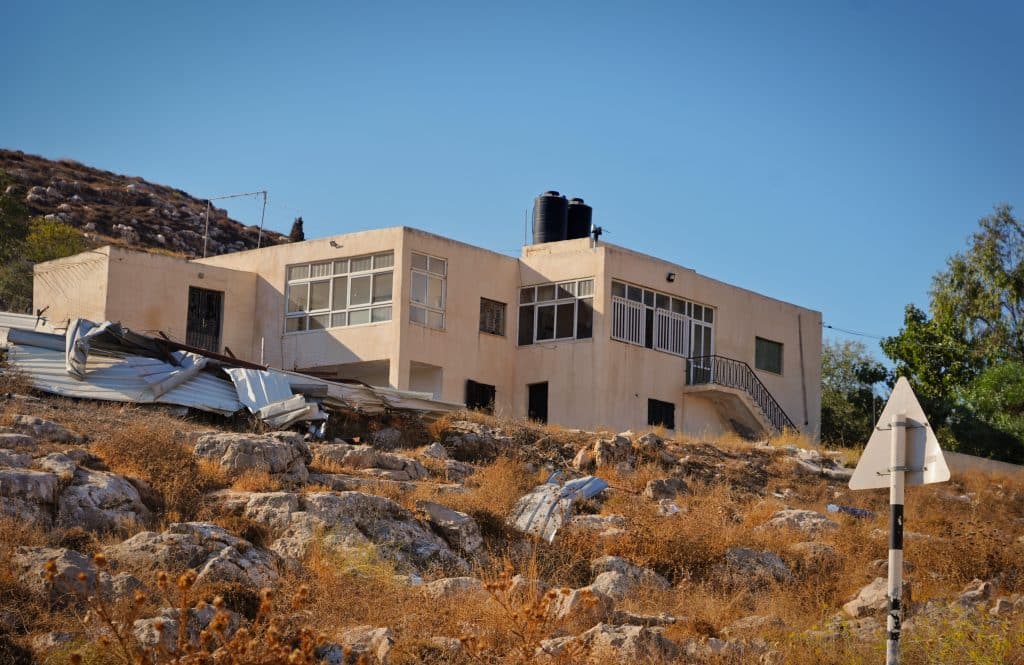 Ali Abu Khdeir’s house on the Kufr Malik street in Deir Jarir. (Photo: Qassam Muaddi/Mondoweiss)
