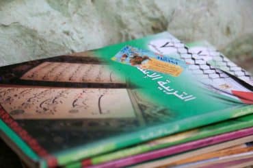A Palestinian school in Israeli-annexed east Jerusalem is closed while on strike on September 19, 2022, in protest against a new Israeli-imposed curriculum. (Photo: Saeed Qaq/APA Images)