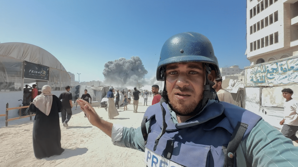 A still from the Palestinian documentary by Ahmed Hassouna, 'Citizen Osama', which premiered at this year’s Venice Film Festival. (Photo Courtesy of Coorigines Production)
