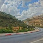 A new residential neighborhood on a hill, overlooking the ‘Chinese road’ north of Ramallah. (Photo: Qassam Muaddi/Mondoweiss)